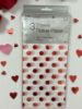 Picture of 3 x sheets red foil polka dot tissue paper valentines day tissue paper sheets Foiled Red New