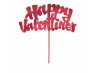 Picture of Unique Party Happy Valentines Foil Cake Decoration - Red