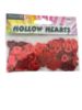 Picture of valentines day table confetti Red Hollow Hearts Table Confetti - 14 grams