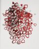 Picture of Red  hearts & hollow hearts  Table Confetti - 14 Grams valentines day table decs