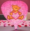 Picture of Bear Heart Shaped Be Mine 18 inch Foil Balloon New Valentines day Balloon