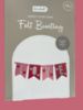 Picture of Make Your Own Felt Bunting spells LOVE - valentines day bunting pink