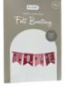 Picture of Make Your Own Felt Bunting spells LOVE - valentines day bunting pink