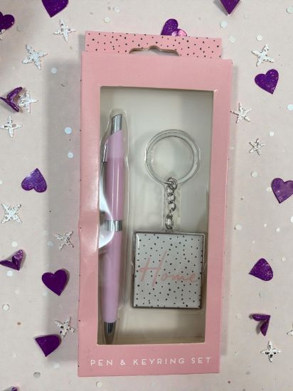 Picture of Pen & Metal Keyring Gift Set  Mothers day Gift for Mum  home New