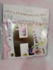 Picture of gold Happy Mothers Day Bunting Garland On Ribbon 3 M  bumblebee & flowers gold letters 3 metres New