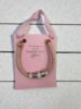 Picture of Thank you mothers day bracelet on pink white stripy ribbon
