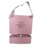 Picture of thank you mothers day bracelet on pink white stripy ribbon