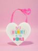 Picture of Best Mummy in the World HEART PLAQUE HANGING SIGN mothers day gift