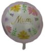 Picture of Mother's Day 18" Round Foil Balloon - Vintage Flowers mothers day balloon decoration