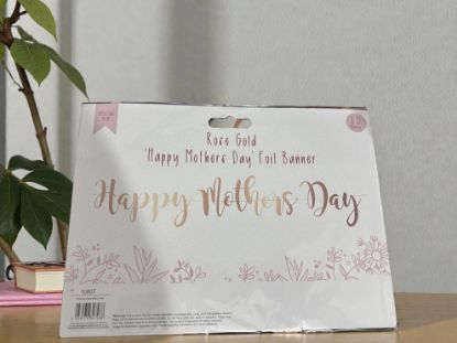 Picture of Rose Gold Mothers day banner Happy Mothers Day New 1.5 metres