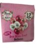Picture of 12 x 10" PRINTED Best Mum ever Balloons pink white Boxed mothers day balloons
