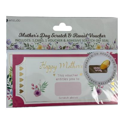 Picture of Happy mothers day card Scratch & Reveakl Voucher Card New
