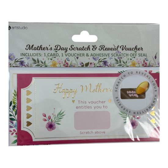 Picture of Happy mothers day card Scratch & Reveakl Voucher Card New