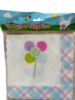 Picture of 18 x easter napkins easter bunny egg chick flowrer design blue pink cross border
