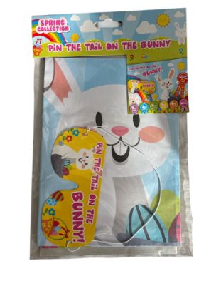 Picture of Pin The Tail On The Bunny Easter Game - Kids Children Egg Hunt Family Fun