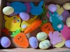 Picture of 27 piece easter bonnet decorating craft kit eggs bunnyd chick carrots stickers