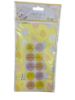 Picture of 10 HAPPY EASTER TREAT BAGS & STICKERS SEALS Yellow with easter egg design NEW
