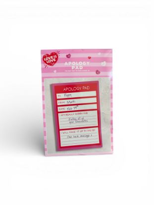 Picture of Valentines day Gift LOVE YOU APOLOGY PAD  New best way to kiss and make up