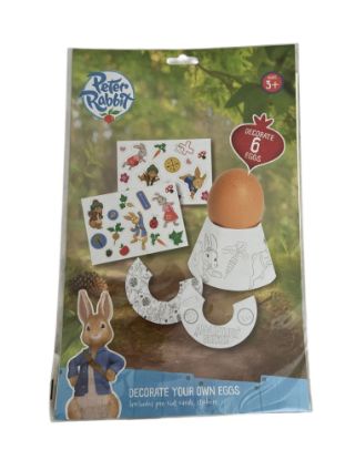 Picture of Peter Rabbit Decorate your own Easter Eggs Activity Craft Pack with pre cut cards and stickers NEW