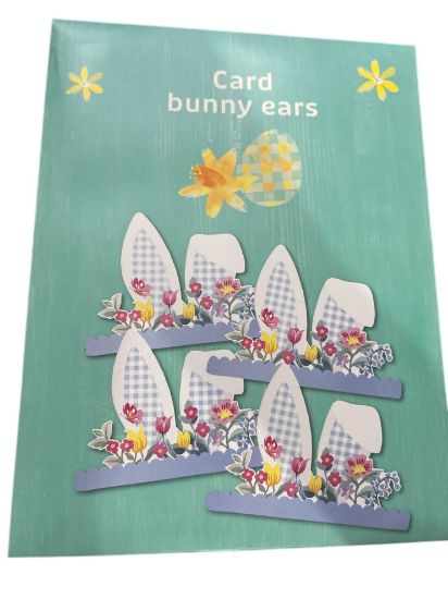 Picture of 4 x Easter Bunny Ears Card Bunny Ears NEW easter bunny ears Boxed New