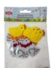 Picture of 12 x easter bunny and chick embellishments easter bonnet decorations