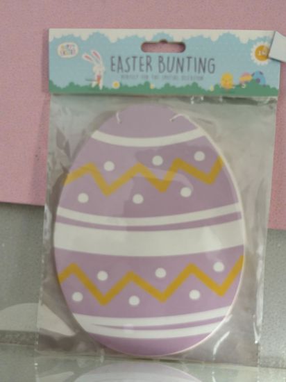 Picture of Easter Egg Bunting Banner - Card Egg Bunting 1m  Length New Easter Bunting