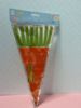 Picture of 20 x Easter Treat Bags Carrot Cones Party Bag Favour Sweets with gold twist ties carrot bags