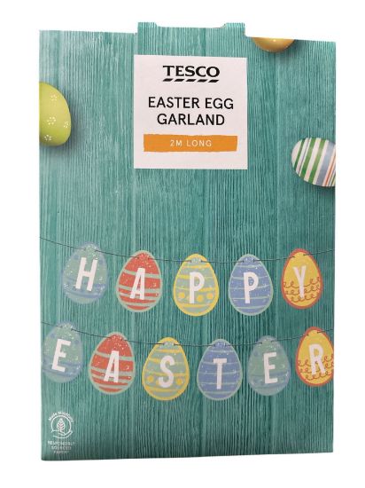 Picture of Easter Egg Garland 2 metres New HAPPY EASTER