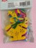Picture of 8 x felt bunnies easter decoration pink green blue yelloe hanging bunnies on ribbon