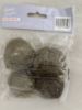Picture of Easter Egg Nest Decorations with white eggs & white feathers  4pk Easter Bonnet NEW