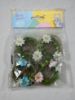 Picture of Easter Egg Nest Decorations with white pink blue  daisies 4pk Easter Bonnet nests