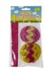 Picture of 10 x Easter Bonnet decorations with pink ribbon Easter Egg design New -