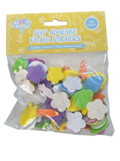 Picture of 100 x easter stickers 100 x easter foam stickers assorted