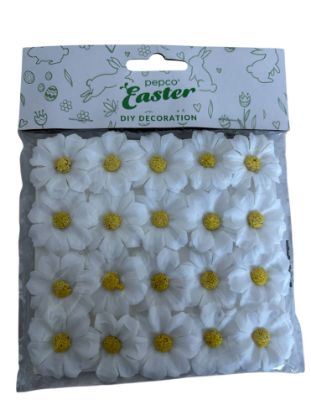 Picture of 20 x white daisies easter decorations easter bonnet decorations daisy daisys daisies