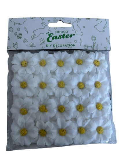 Picture of 20 x white daisies easter decorations easter bonnet decorations daisy daisys daisies