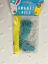 Picture of 10 x easter bunny bonnet decorations with ribbon blue with yellow ribbon
