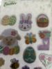 Picture of 18 x Foil Easter Stickers Chicks Flowers Eggs Bunnies Kid craft new