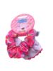 Picture of 2 x peppa pig hair scrunchies set NEW lilac & pink