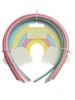 Picture of 5 x glitter Rainbow Pastel Head Bands Alice Bands  Headbands NEW