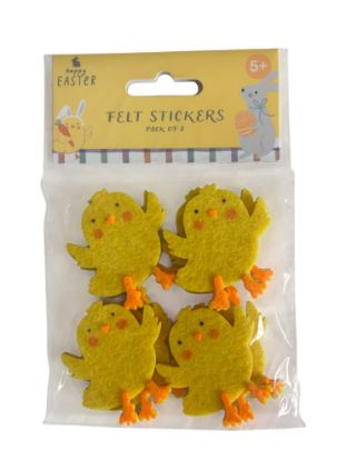Picture of 8 x Easter Felt Stickers Easter Chicks
