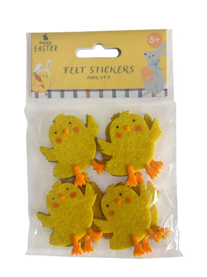 Picture of 8 x Easter Felt Stickers Easter Chicks