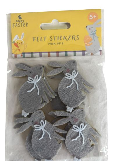 Picture of 8 x Easter Felt Stickers Easter bunnys