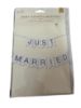 Picture of Just Married Bunting Wedding Bunting Flags 2 metres silver foil letters NEW