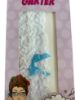 Picture of Wedding Bride Garter White Lace w. Something Blue Bow  NEW