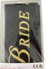 Picture of Bride To Be sash Black & gold NEW Hen night party sash