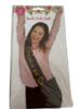 Picture of Bride To Be sash Black & gold NEW Hen night party sash