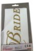 Picture of Bride To Be sash white & gold NEW Hen night party sash