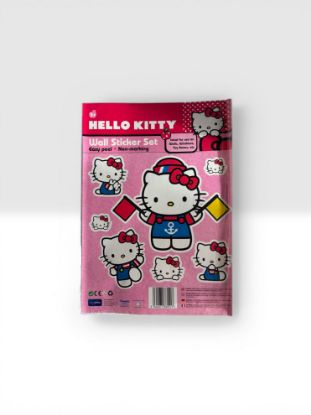 Picture of hello kitty wall sticker set hello kitty with car and brown  bear and watering can