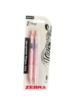 Picture of 2 X Zebra Z GRIP Smooth Pens Pastel PINK Mauve Barrel 1.0mm Nib Black Ink NEW