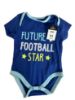 Picture of Boys Baby Suit Sleep Vest Romper 0-3 months FUTURE FOOTBALL STAR -